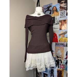 Vintage Grunge Brown Sweater